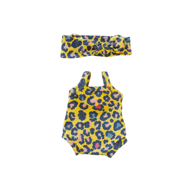 Body Léopard jaune avec bandeau