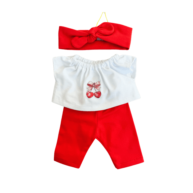 Ensemble legging cerises + bandeau
