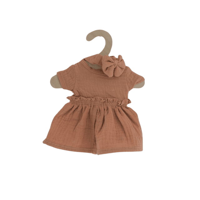 Robe + bandeau camel