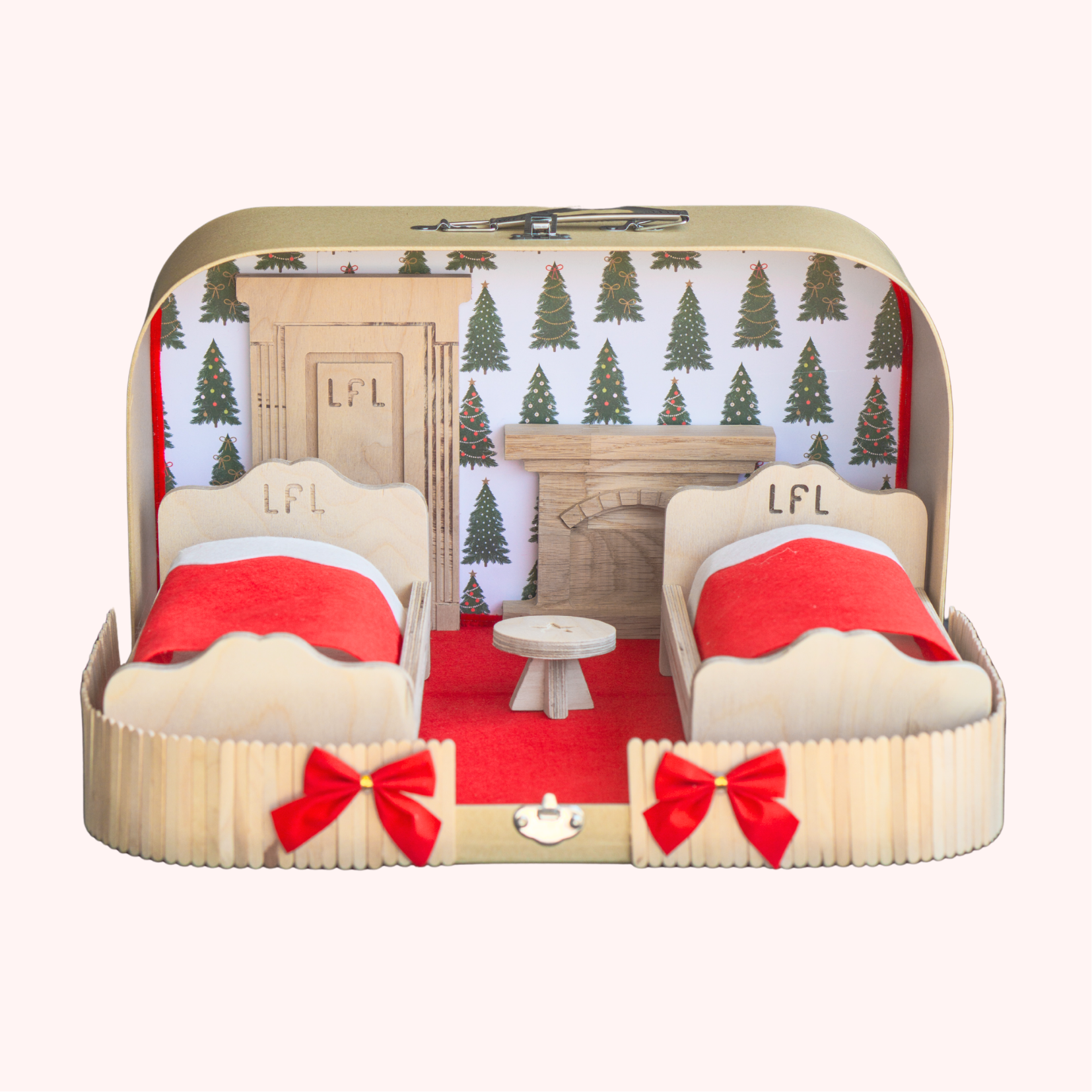 Grande valise double Sapins