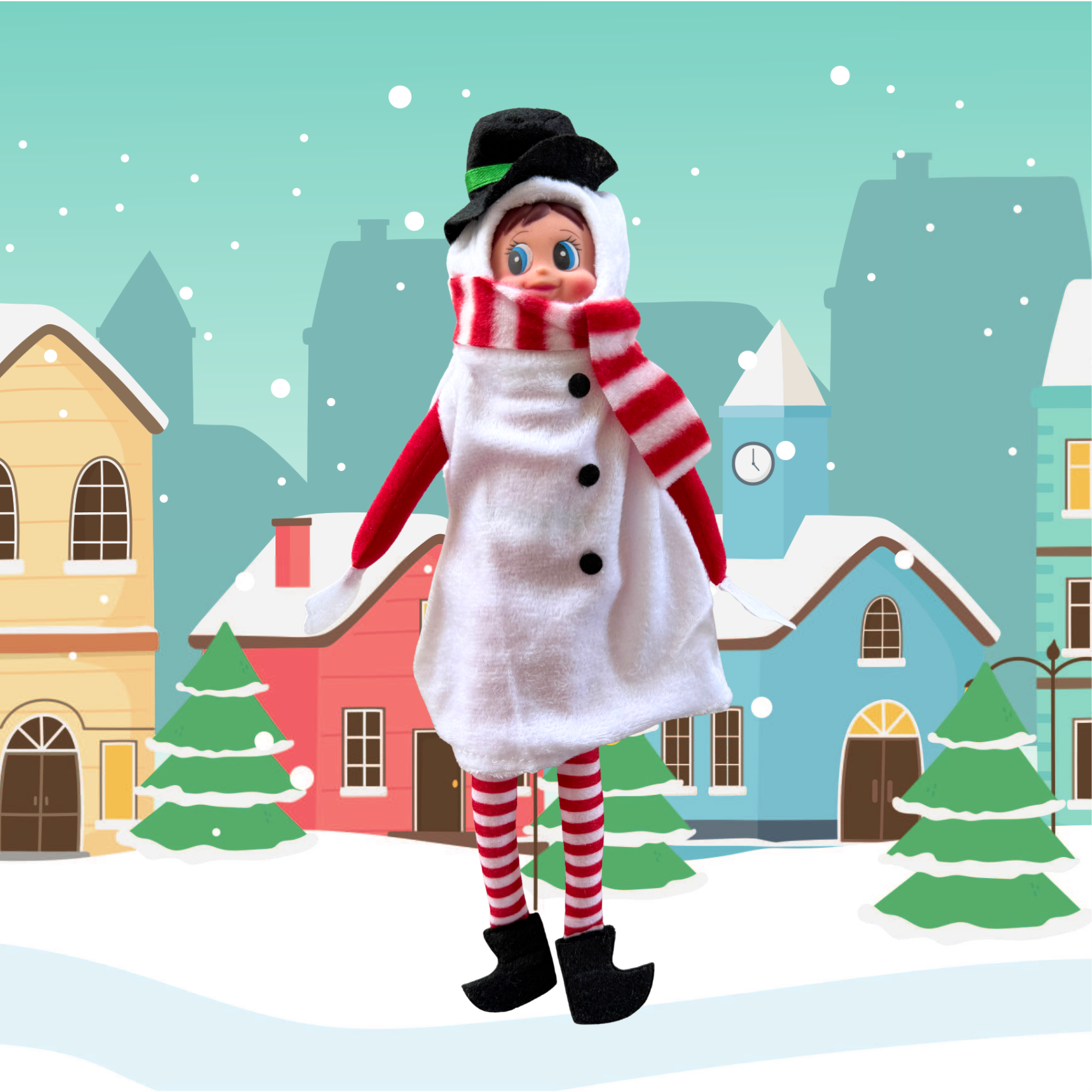 Déguisement lutin farceurs "Bonhomme de neige"
