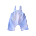 Salopette vichy bleue
