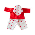 Ensemble T-shirt pantalon foulard coeurs