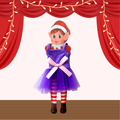 Déguisement lutin farceurs "Ballerine violette"