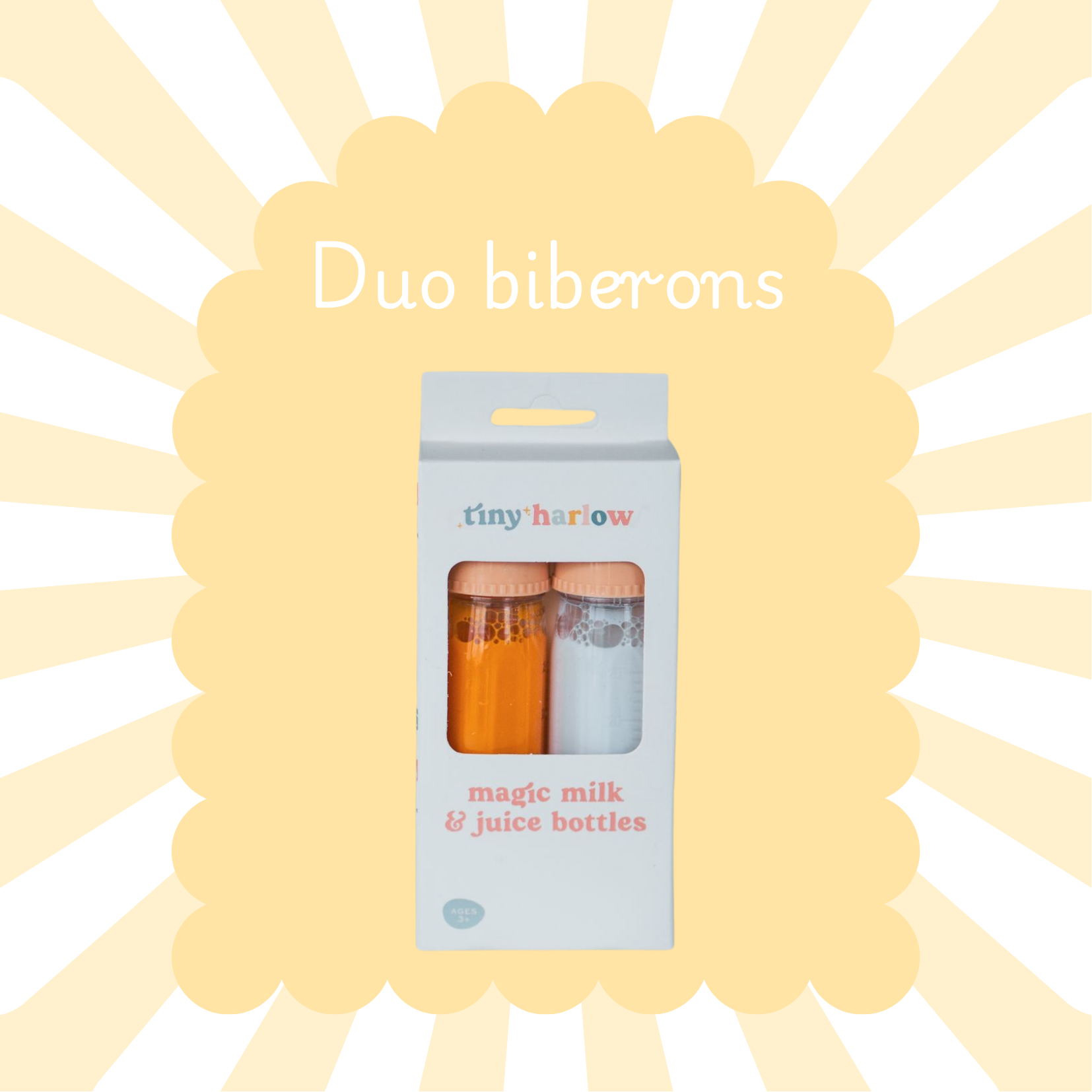 Duo de biberons magiques - Lait & jus de fruits