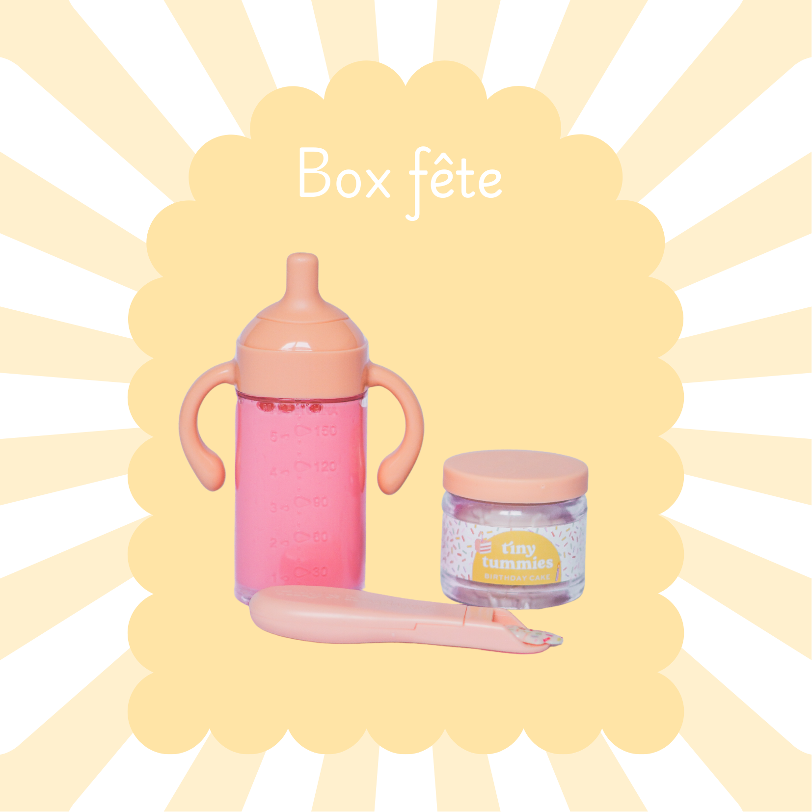 Box fête - Lait fraise & petit pot anniversaire