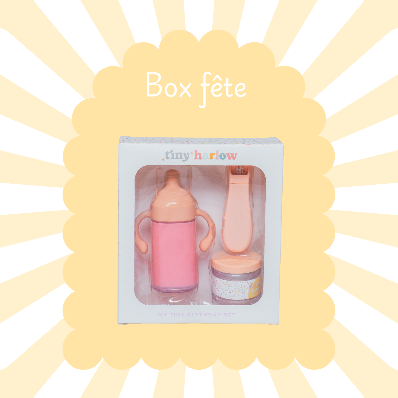 Box fête - Lait fraise & petit pot anniversaire