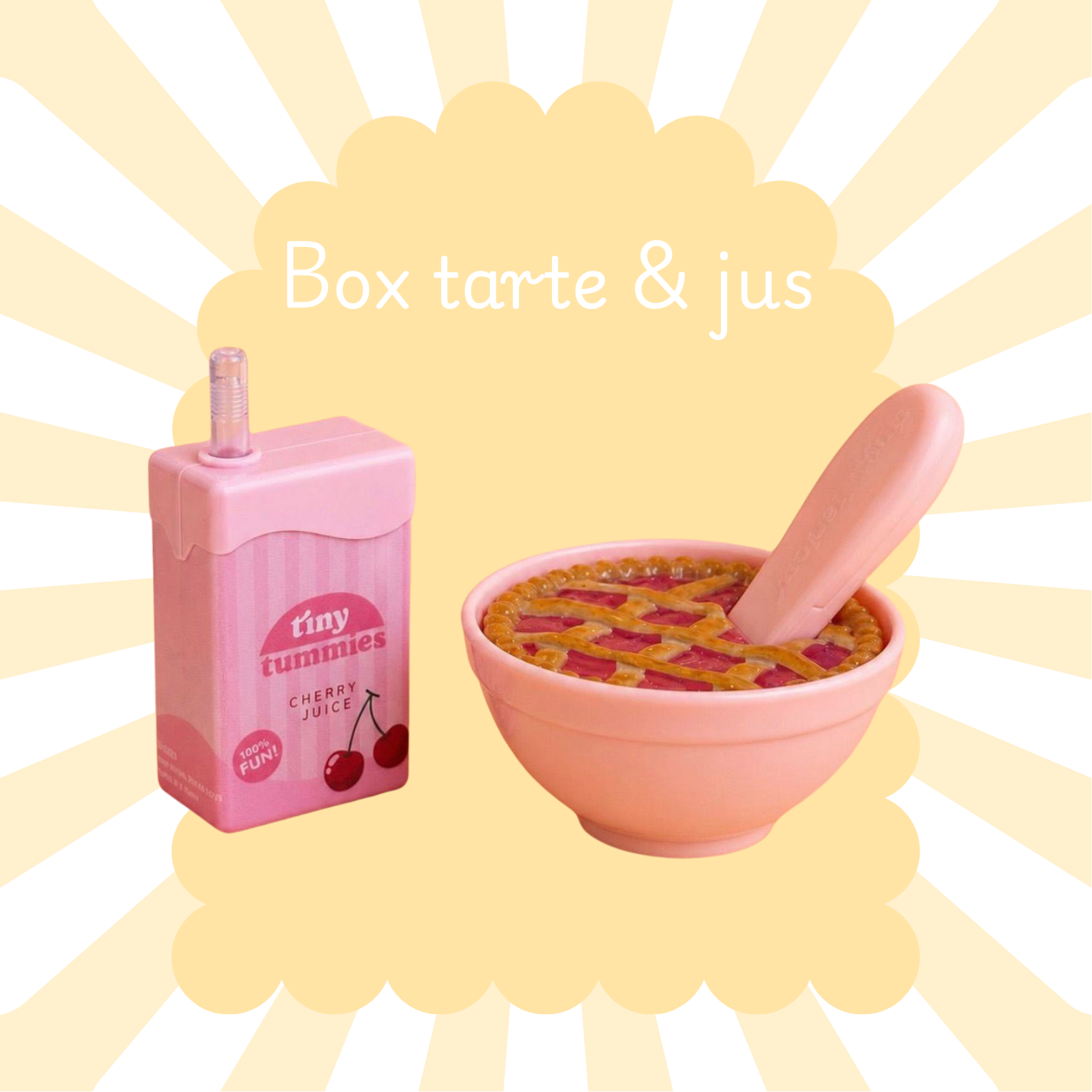Box tarte & jus de cerise