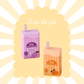 Duo de jus magiques - Raisin & Orange