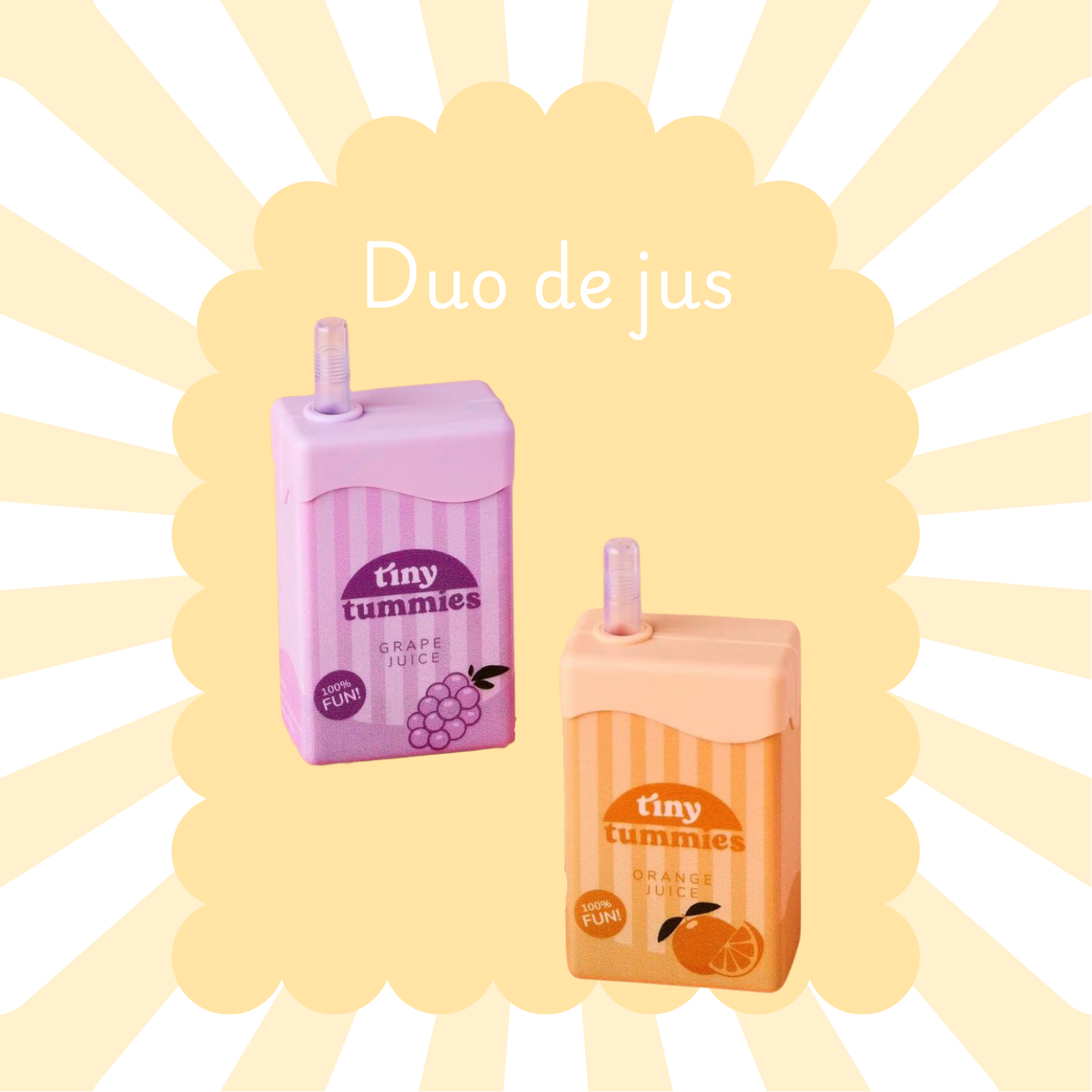 Duo de jus magiques - Raisin & Orange