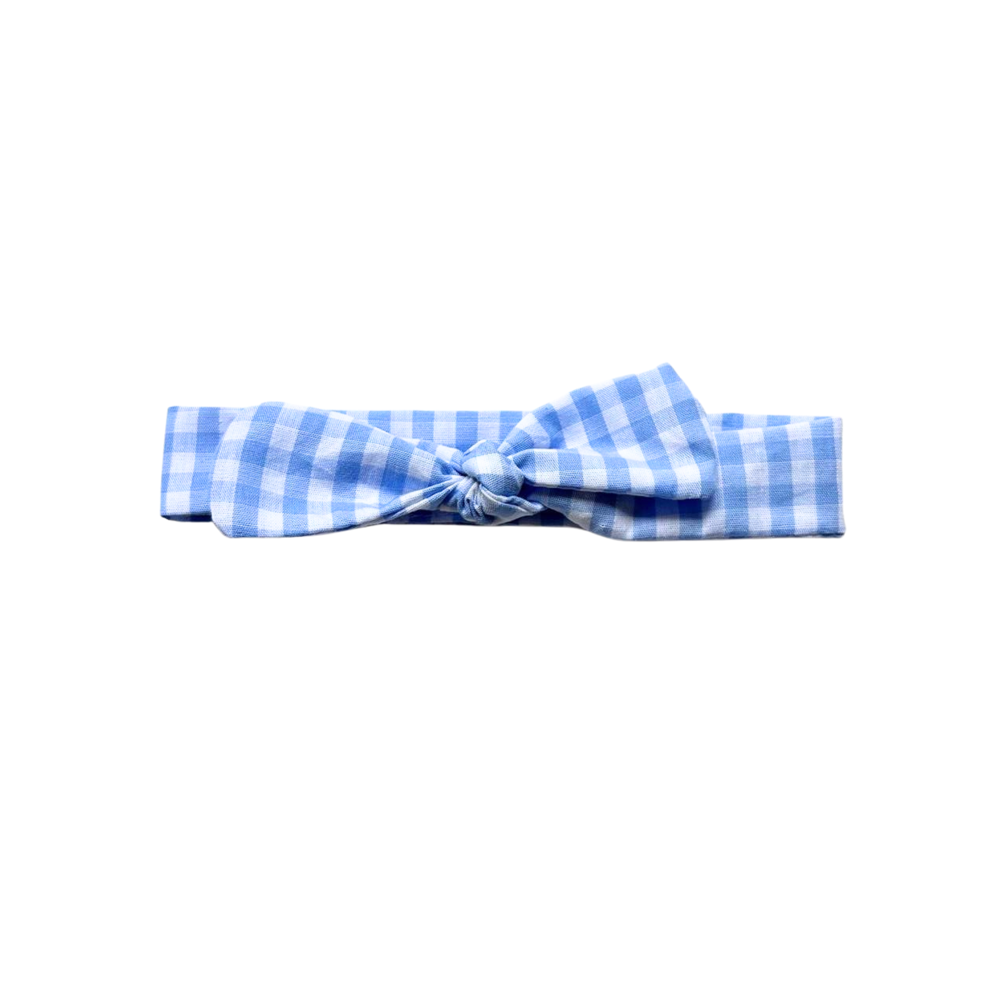 Bandeau vichy bleu