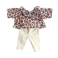 Ensemble blouse + legging léopard