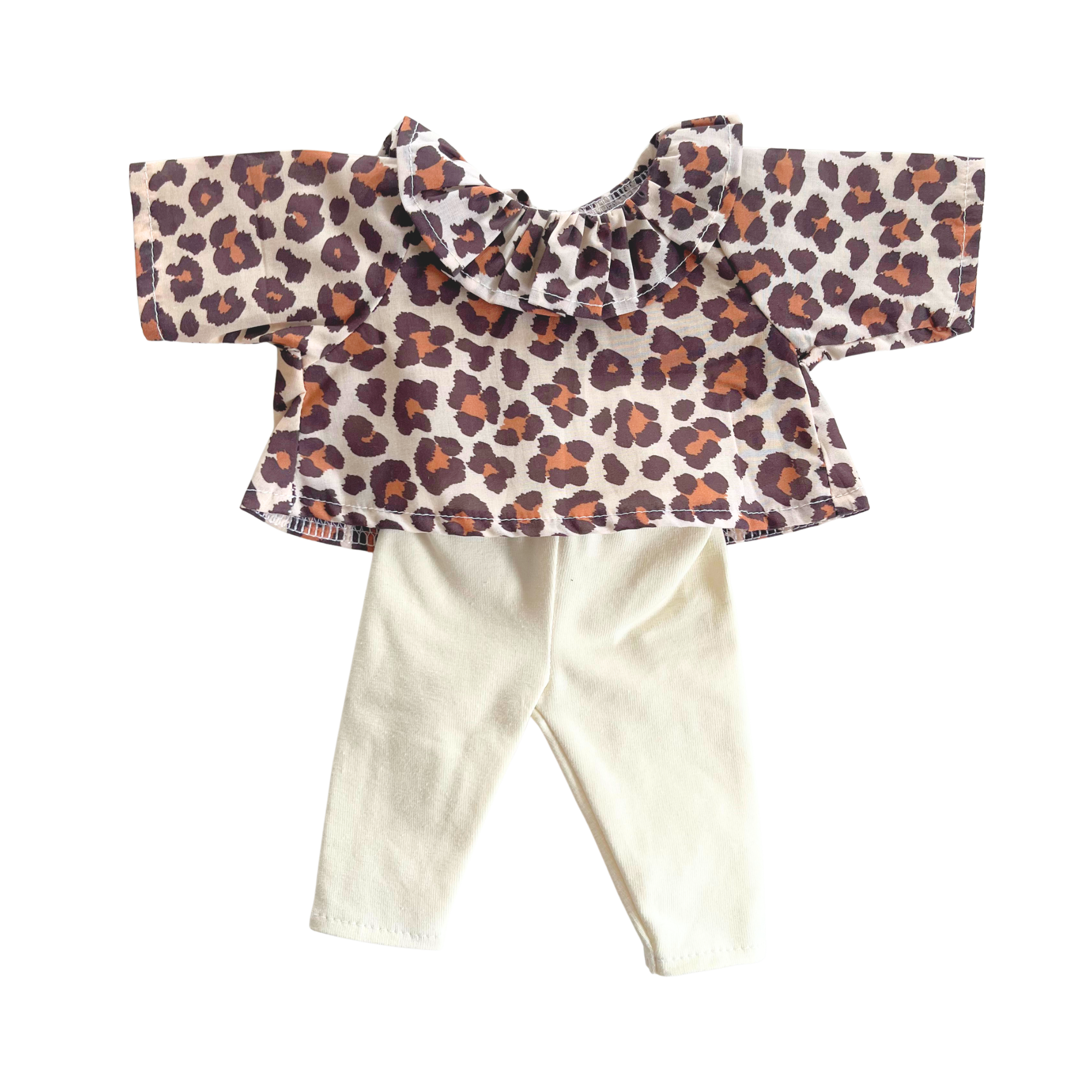 Ensemble blouse + legging léopard