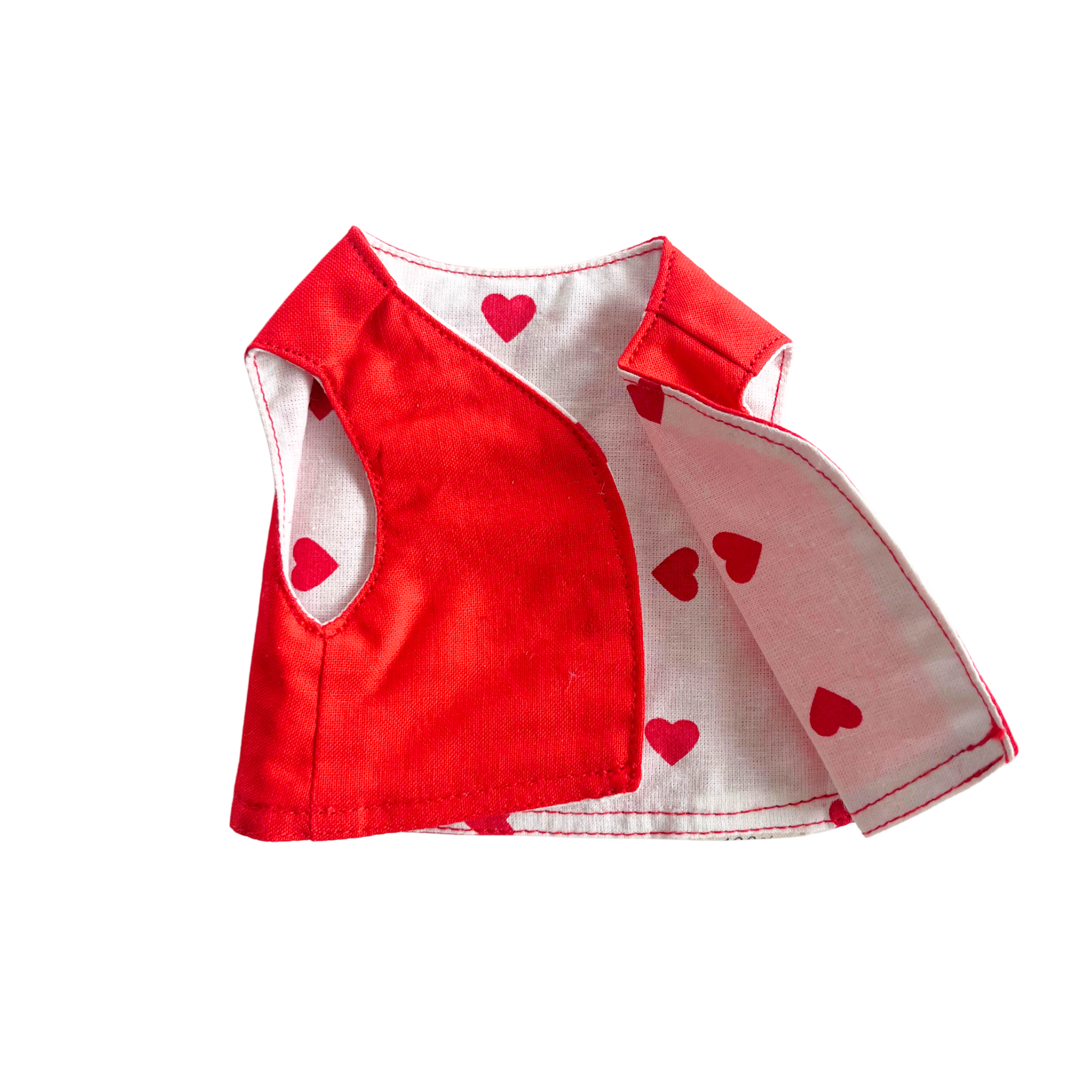 Veste sans manches coeurs