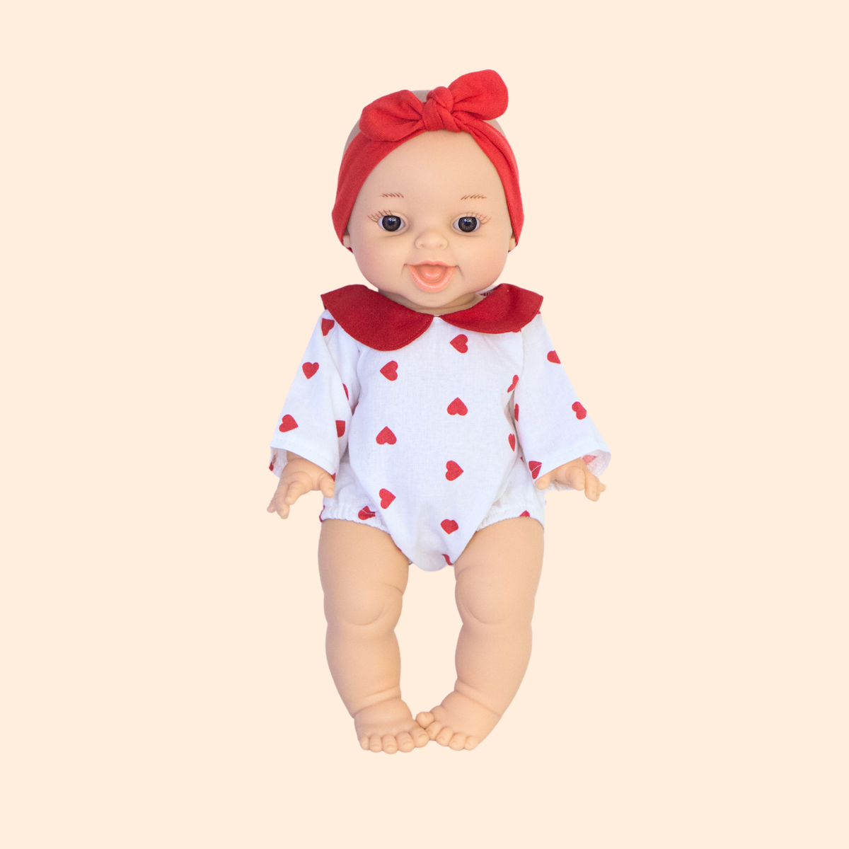 Poupée Suzanne + barboteuse coeur
